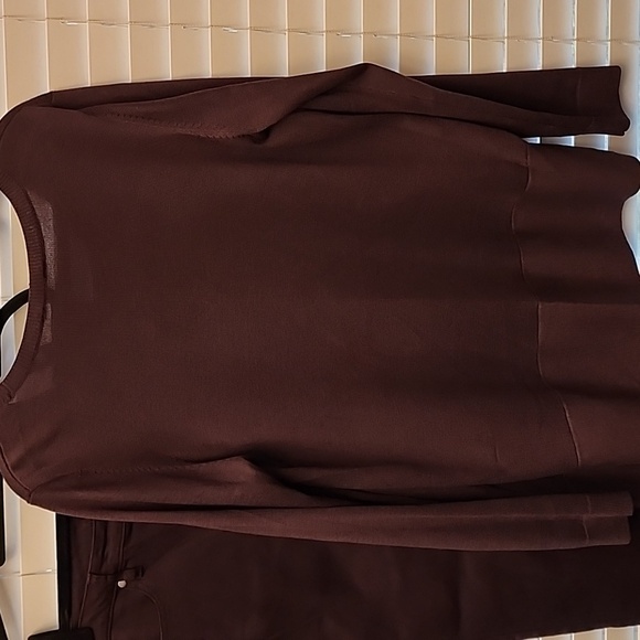 Simply Vera Jeweled Asymmetrical Purple Sweater sz XL - Picture 7 of 8